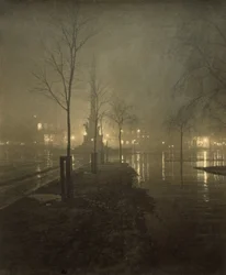 A Wet Night, Columbus Circle